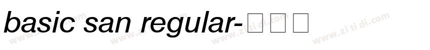 basic san regular字体转换